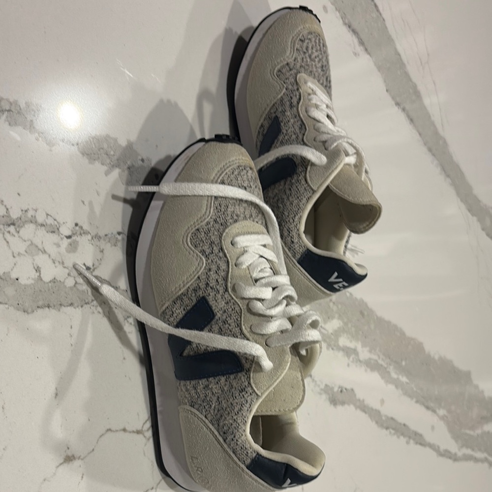 Veja Women's Sneakers in Cream and Black